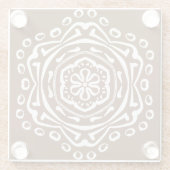 アコーンマンダラ ガラスコースター (裏面)