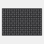 アコーンラインアートパターン ラッピングペーパーシート (正面)