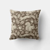 アコーンリスフローラタペベージュ色枕 クッション (裏面)