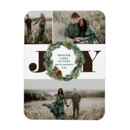 アコーンリースクリスマスホリデー マグネット