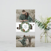 アコーンリースクリスマス シーズンカード (スタンド正面)