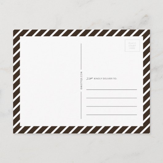 アコーンリースクリスマス シーズンポストカード (裏面)