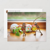 アコーン小人イースター ポストカード (正面/裏面)