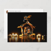 アコーン小人出生シーン – クリスマスカード ポストカード (正面/裏面)