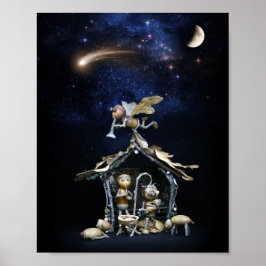 アコーン小人出生シーン – クリスマス ポスター