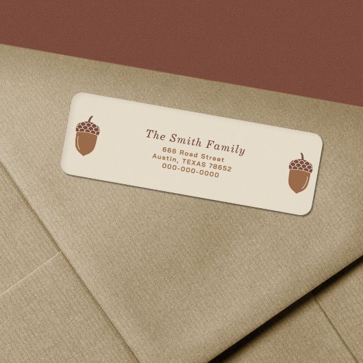 アコーン差出人住所ラベル ラベル