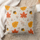 アコーン数々のとカラー葉の クッション (ブランケット)