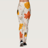 アコーン数々のとカラー葉の レギンス (裏面)