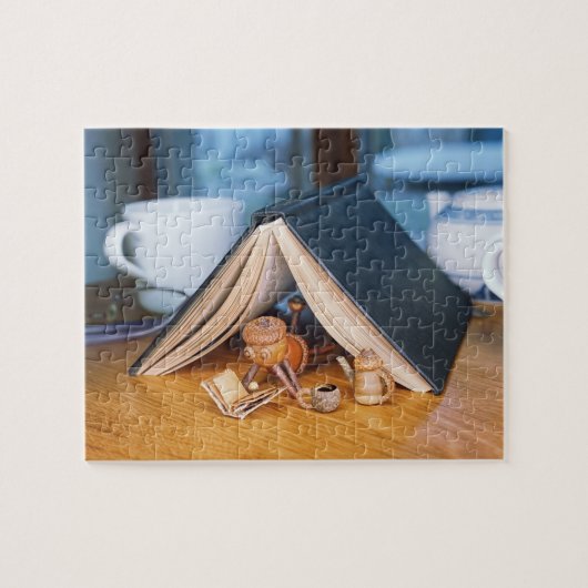 アコーン読小妖精や小人の本ジグソーパズル ジグソーパズル (横)