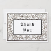 アコーン&オーク離れアーツアンドクラフツスタイル サンキューカード (正面)