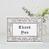 アコーン&オーク離れアーツアンドクラフツスタイル サンキューカード (スタンド正面)