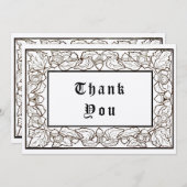 アコーン&オーク離れアーツアンドクラフツスタイル サンキューカード (正面/裏面)