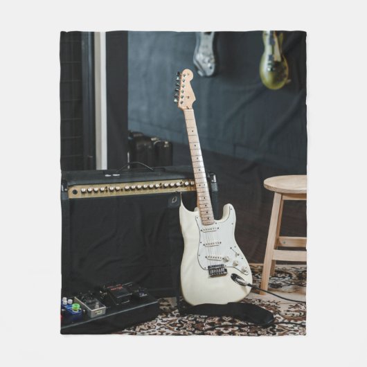 アコー素晴らしスティックギター フリースブランケット (正面)