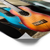 アコー素晴らしスティックギター ポスター (角)