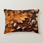 アコー素朴ン&オークリーフピロー アクセントクッション (正面)