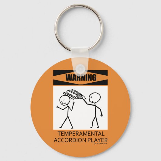 アコ警告ルディオン棋士 キーホルダー (正面)