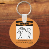 アコ警告ルディオン棋士 キーホルダー (正面)