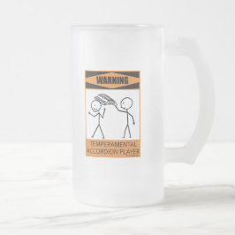 アコ警告ルディオン棋士 フロストグラスビールジョッキ