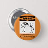 アコ警告ルディオン棋士 缶バッジ (正面&裏面)