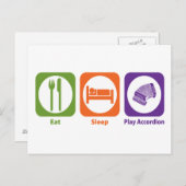 アコ食べデオン遊睡眠 ポストカード (正面/裏面)