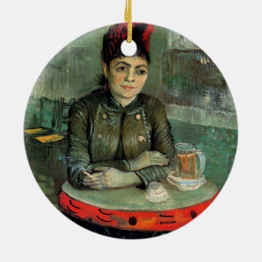 アゴスティナセガトリ、カフェデュタンブリンバイヴァンゴッホ セラミックオーナメント (裏面)