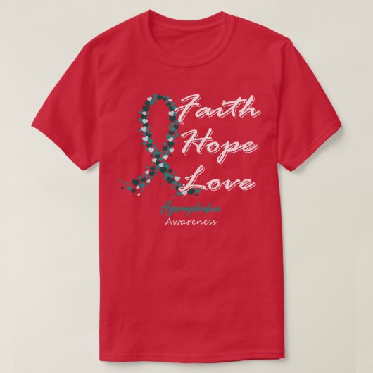 アゴラホビア認識度信仰この家族の愛を願う Tシャツ (デザイン正面)