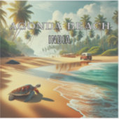 アゴンダビーチインド3インチビニールステッカー シール (正面)