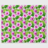 アサガオの花柄 ラッピングペーパー (フラット)