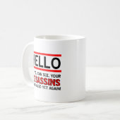 アサシン失敗おもしろマグカップ コーヒーマグカップ (正面左)