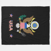 アサシ素晴らしール フリースブランケット (正面(横))