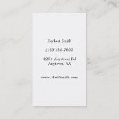 アサツキのハーブの花の開花 名刺 (裏面)