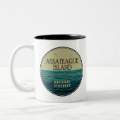 アサテーハ島国立海岸海鳥 ツートーンマグカップ (左)