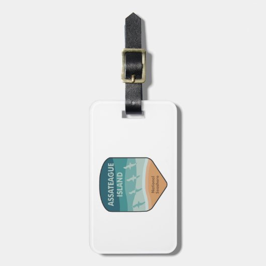 アサテーハ島国立海浜海峡諸島 ラゲッジタグ (正面縦)