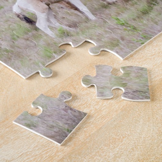 アサテ絵を描ーグのピントと野生のポニー ジグソーパズル (側面)