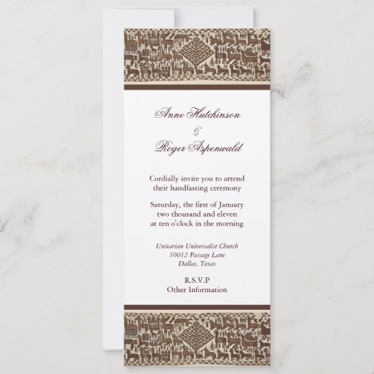 アサトルハンドファスト 招待状 (正面)