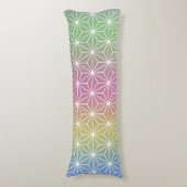 アサノハ日本のパステルレインボー ボディピロー (正面縦)