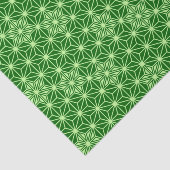 アサノハ日本のパタン、エメラルド、ライムグリーン 薄葉紙 (詳細)