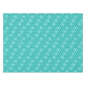 アサノハ日本のパターン – ターコイズ テーブルクロス (正面(横))