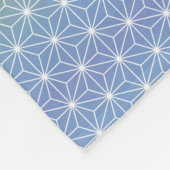 アサノハ日本のプリントパステルレインボー フリースブランケット (角)