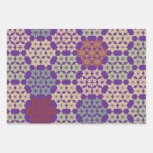 アサノハ日本のミックスパターン ラッピングペーパーシート (正面3)