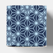 アサノハ日本の柄 – インディゴブルー フェイバーボックス (上部)