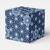 アサノハ日本の柄 – インディゴブルー フェイバーボックス (裏面サイド)