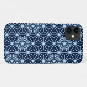 アサノハ日本の柄 – インディゴブルー Case-Mate iPhoneケース (裏面(横))