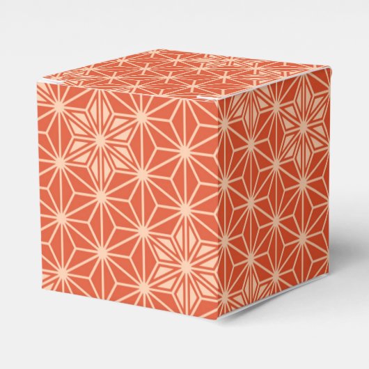 アサノハ日本の模様 – コーラルオレンジ フェイバーボックス (正面サイド)