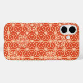 アサノハ日本の模様 – コーラルオレンジ Case-Mate iPhoneケース (裏面 (横))