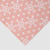 アサノハ日本の模様 – コーラルピンク 薄葉紙 (詳細)