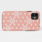 アサノハ日本の模様 – コーラルピンク Case-Mate iPhoneケース (裏面(横))