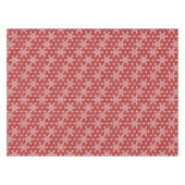 アサノハ日本の模様 – 濃い赤色 テーブルクロス (正面(横))