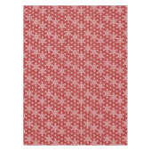 アサノハ日本の模様 – 濃い赤色 テーブルクロス (正面)