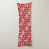 アサノハ日本の模様 – 濃い赤色 ボディピロー (裏面 (縦))